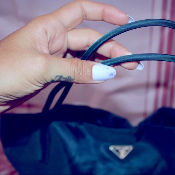 PRADA - Blue Large Tote Authentic EUC
